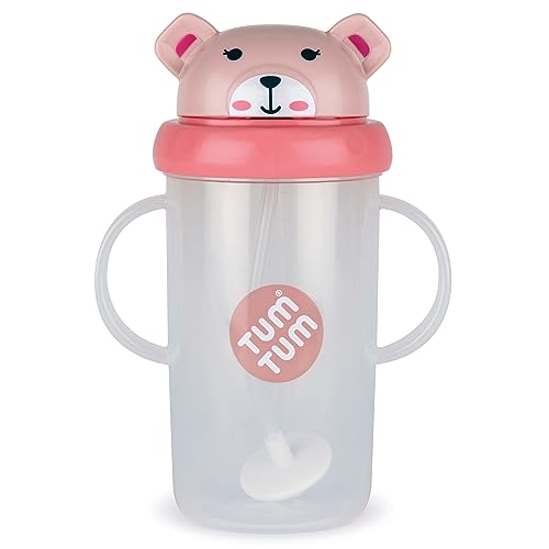 TUM TUM Tippy Up Free Flow Sippy Cup (No Valve), Sippy Cup for Toddlers, BPA Free (Betsy Bear 300ml)
