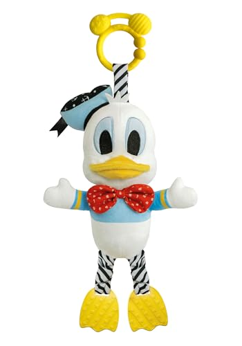 Clementoni Disney Baby Donald First Activities Donald Donald-Peluche Petite enfance, Premières activités, Bonhomme Nouveau-né, Poussette de Jeu, Massage des...