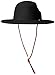 Brixton Men's Tiller III Wide Brim Felt Fedora HAT, Black, L