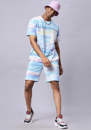 Image of Wear Your Opinion Mens Co ord Set All Over Printed T-Shirt & Short Set