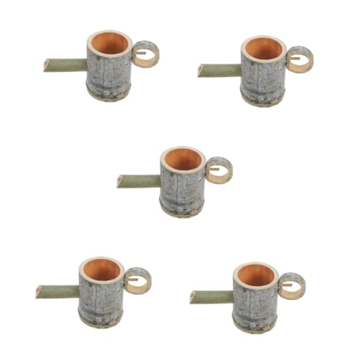 Garneck 5st Wasserzubehör Aus Bambus Wasserspender Poolheizung Haustier Wasserfontäne Tauchfähig Garten Wasserbrunnen Wassertank Teich Aquarien Abs Klein Pool-Vakuum Bausatz Luft