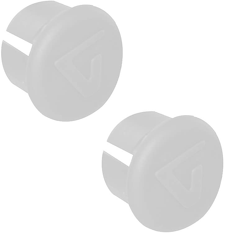 cyclingcolors 2x tappi manubrio bici da corsa plastica vintage epoca (Bianco)