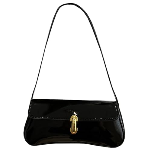 Small Shoulder Bag for Women Leather Underarm Hobo Bag Classic Handbag Retro Clutch Bags