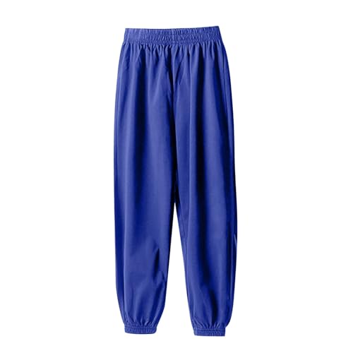 Kids Unisex Cotton Pull On Jogger Pants Solid Color Elastic Waistband Casual Sports Pants Boys Girls Leggings with Cats