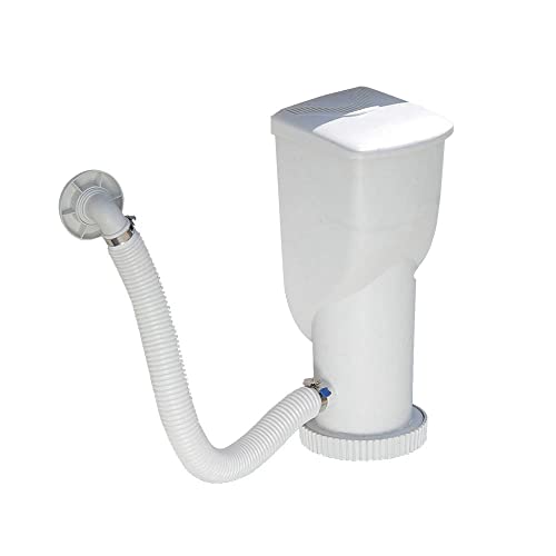 Image of Funsicle SkimmerPlus 1000 GPH 2-in-1 Filter Pump and Skimmer System with Clamps and 1.5 inch Hose Fitting for Above Ground Swimming Pools