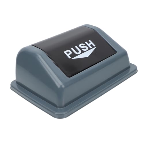 FUNOMOCYA Large Trash Can Lid Replacement Grey Plastic Cover for Waste Bin Easy Installation Suitable for Hotels and Indoor Use High Grade Material