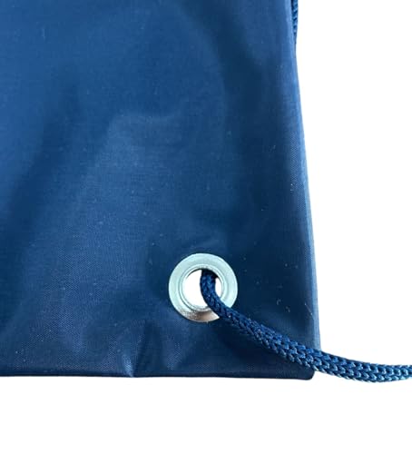 Mochila Saco em Nylon Emborrachado Impermeável, com Bolso Interno (Azul Marinho)
