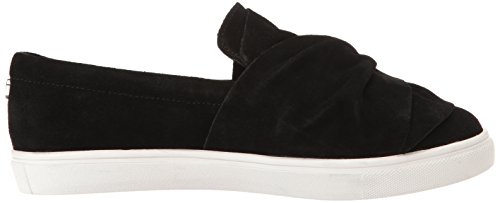 Sneaker nodino da donna, pelle scamosciata nera