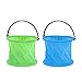 0XBIT Secchio Pieghevole in Silicone, 2 Pezzi, Senza Compartimenti, per Acqua, Pittura, Campeggio, Spiaggia, Giardino immagine
