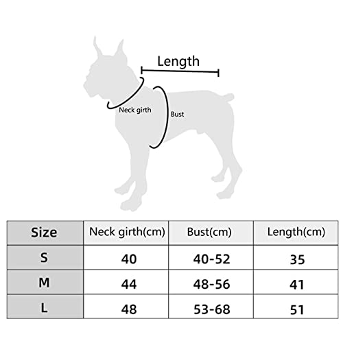 Edoxus Hunderegenmantel Haustier Verstellbar Regenjacke mit Kapuze Transparent Wasserdicht Hundejacke Eva Poncho für Kleine Mittlere Hunde, M