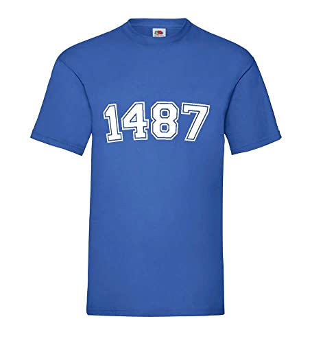 T-shirt homme bleu roi XXXL anti-serrage pour silhouette forte