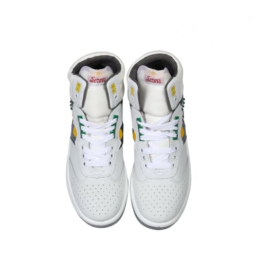 Servis Cheetah High Top Trainers Men White Yellow Green Shoes, Afghani Tali Style OG, Men Stylish Sneakers High Top3