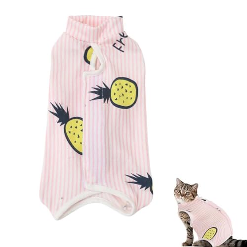 1 Pezzo Tutina professionale per gatti, tuta per il recupero dalla chirurgia del gattino, alternativa per gatti dopo l'intervento per ferite addominali o malattie della pelle (taglia M)