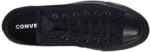 Image of Converse Unisex Chuck Taylor All Star Ox Low Top Classic Black Monochrome Sneakers - 11.5 D(M) US