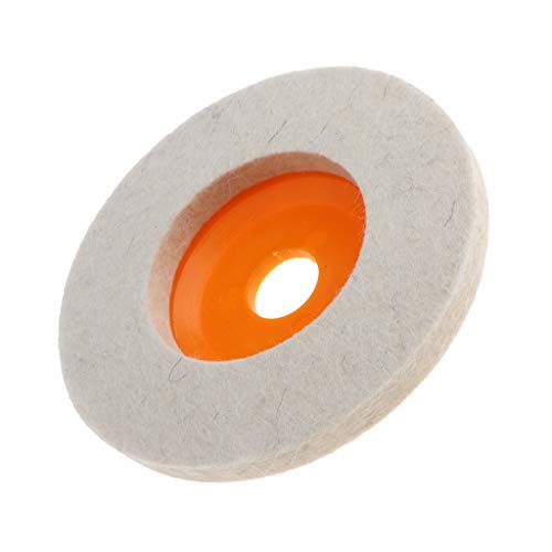Tapete para polimento de vidro metálico de 100 mm para polimento de polimento de lã de feltro - Amar