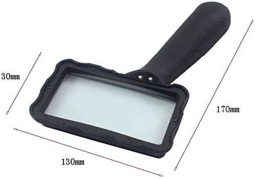 Loupe rectangulaire 2x avec éclairage LED pour lecture sur ordinateur et miroir - 2