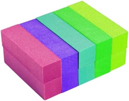 Kit 10 Lixas Bloco Polidoras para Unhas Fecha Poros Polimento e A...