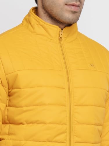 Image of Status Quo Men's Quilted High Neck Winter Jacket | Durable Polyester Coat