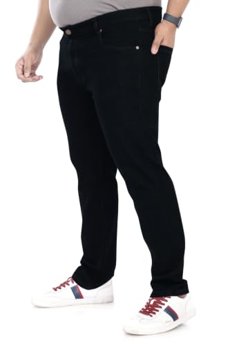 Image of Pluss Tribe - Plus Size Jeans for Men - Denim Jeans - Ideal for Casual, Office Available Sizes : 40 to 52
