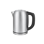 Amazon Basics Stainless Steel Kettle with Digital Display, Strix Controller, Keep Warm Function, Temperature Control, 1.7 litre (UK Plug), Silver
