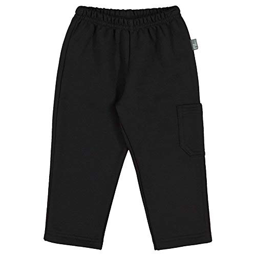 Calça Preto-Bebê Menino-Moletom-35664-51 Calça Preto-Bebê Menino-Moletom-Ref:35664-51-P