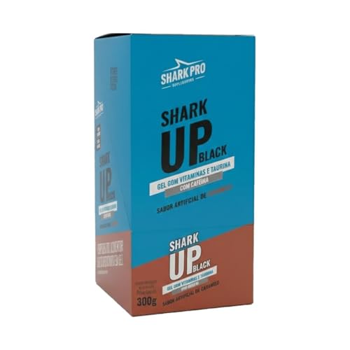 Shark Up Black Gel - 10 Sachês 30g Caramelo - Shark Pro