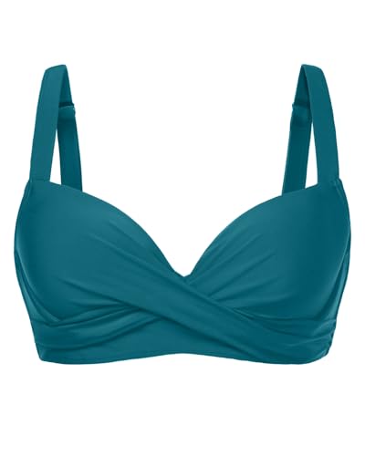 Image of Aqua Eve Women Underwire Bikini Top - Push Up Swimsuit Top Bra Padded Bathing Suit 2026 Twist Front Swimwear