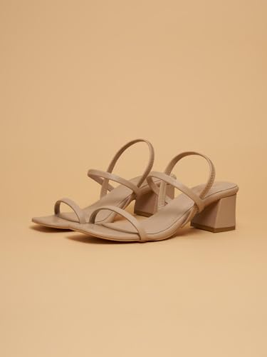 Image of ERIDANI Amaris Strappy Heels |Trendy Lightweight Durable Fashion Elegant Modern Design |Perfect Fit Soft Feel