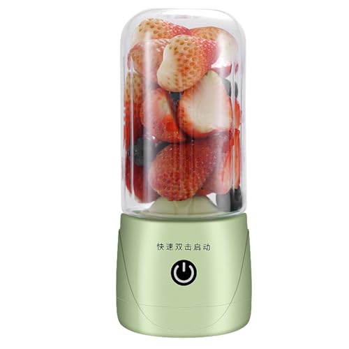 NOENNULL Mini Batidora 410 Ml, Batidora Portátil, Carga USB, Multifuncional para Batidos y Batidos, 1200 MAh, 18.000 Rpm, Mini Exprimidor Frutas y Verduras