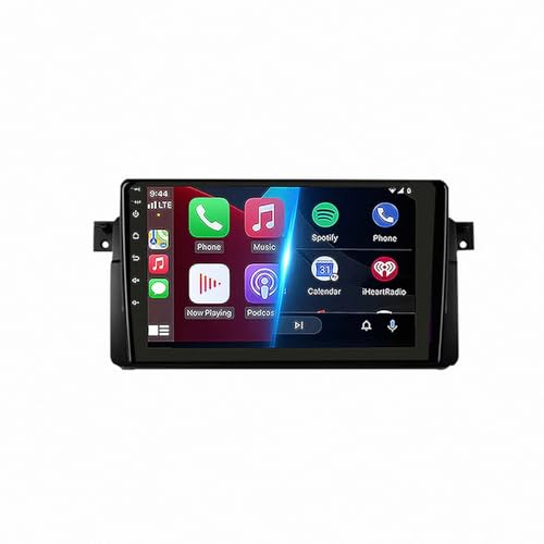 Radio para BMW E46 con Carplay inalámbrico, Bluetooth, pantalla de 2 DIN y 4G+64G de memoria