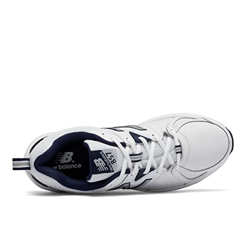New Balance New Balance Men's 857 V2 Cross Trainer, White/Navy, 6.5 M US