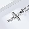 Collier Croix pour Hommes Femmes Acier Titane Classique Acier Inoxydable Simpliste Gothique Bijoux Personnalisés #4