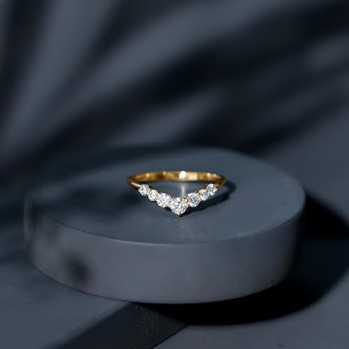 Certified Moissanite Enhancer Ring, D-Vs1 Quality, Moissanite Diamond Stackable Ring - Ready to Gift4