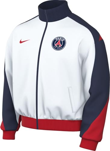 Nike Psg Jacket Psg M Nk Df Strk Anthm Jkt, White/Midnight Navy/University Red, FN9799-100, XL
