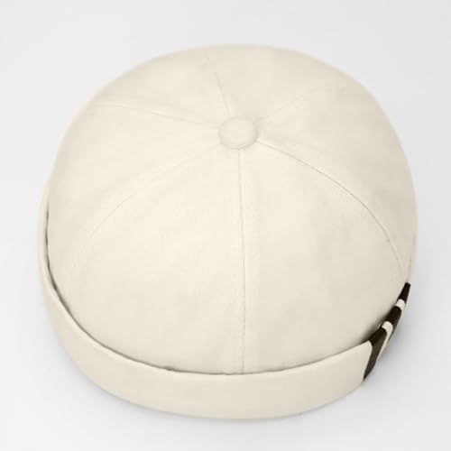 Image of Dome Brimless Hats for Women Men Beanie Docker Cap Sailor Skull Cap