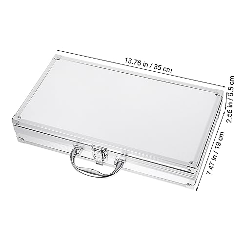 Small Aluminum Toolbox Portable Metal Case for Men Briefcase for Men Locking Mechanism and Reinforced Corners2