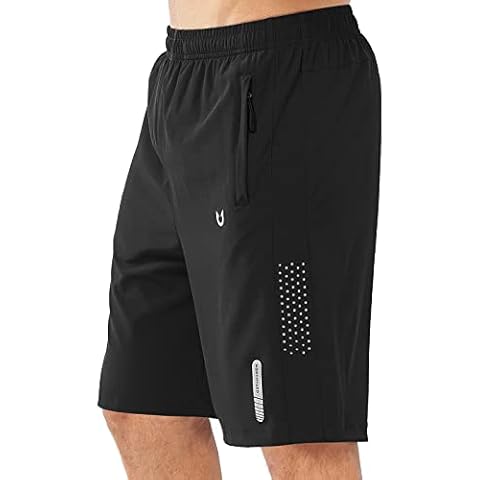 NORTHYARD Men's Athletic Running Shorts Quick Dry Workout Shorts 7"/ 5"/ 9" Lightweight Sports Gym Basketball Shorts Hiking Exercise Black-9inch L Cover