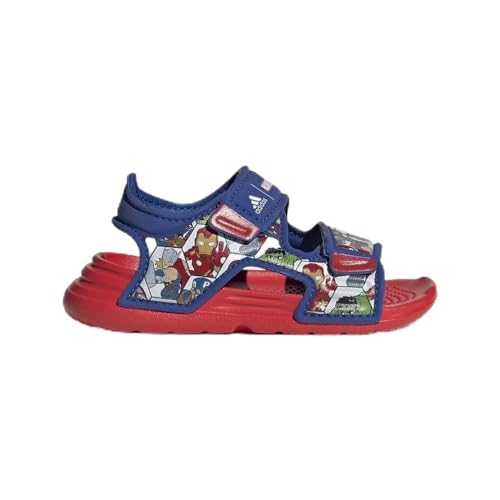 Adidas Altaswim Superhero I Sandals, Vivid Red/Team Royal Blue/FTWR White,...
