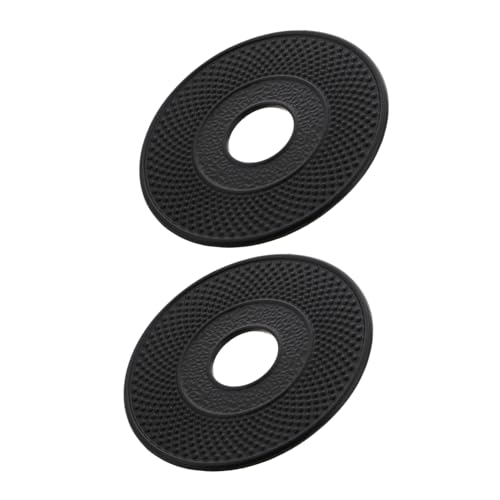 Cabilock 2pcs Cast Iron Teapot Heat Mats Elegant Insulating Trivets for Kettles Versatile Heat Absorbing Pads Compatible Various Teapots for Tea Display