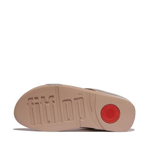 Image of FitFlop Halo Bead-Circle Metallic H-Bar Slides