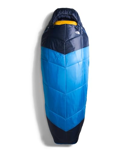 THE NORTH FACE One Bag 5F / -15C 3-in-1 Insulated Camping Sleeping Bag, Super Sonic Blue/Arrowwood Yellow-NPF, Regular