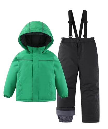 Image of Hiheart Boys Girls Winter Ski Jacket & Pants Set 2-Piece Snowsuit