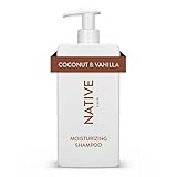 Native Coconut & Vanilla Moisturizing Vegan Shampoo, Clean, Sulfate, Paraben and Silicone Free - 16.5 fl oz