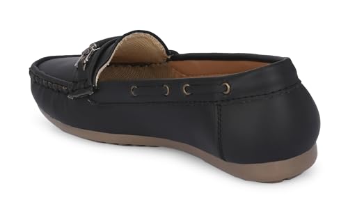 Image of Karaddi Women's Loafers | Cushioned Footbed | Stylish Fashion Moccasins | Comfortable Slip On Formal Loafer for Women | Flexible Style Casual Shoes | Formal Office Wear Shoe