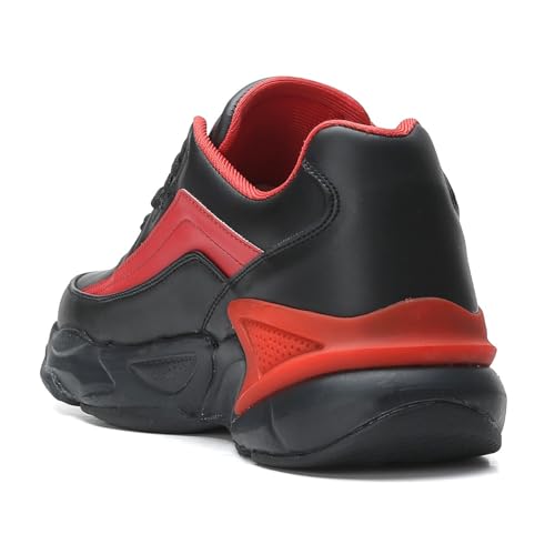 Image of FIELD CARE Fusion Casual Athletic Chunky Stylish Outsole Comfort Lace-Up Sneakers.