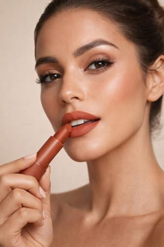 Image of Mars-Matte Creamy Lipstick | Non-drying, Highly pigmented Lipstick | Shade- multisades, 3.8gm| (WARM TERRA COTTA)