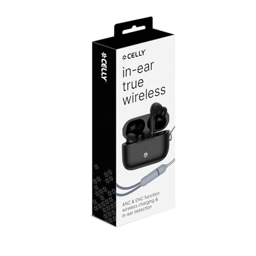 Celly, Auricolari Bluetooth In-Ear, Cuffie Wireless Con Active Noise Cancelling, Microfono Incorporato E Controllo Touch, Compatibili Con Smartphone, Pc E Altri, Fino A 5 Ore Di Utilizzo - 5