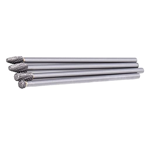 Set de 4 fresas de carburo de tungsteno 6mm 150-160mm miniatura 5