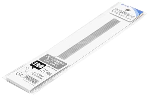 Barra triangular de plástico de 2.0 mm resistente y fácil de cortar para modelismo hobby OM-492