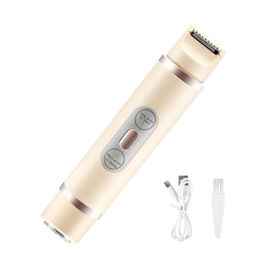 Zuasdvnk Maquinillas de afeitar eléctricas femeninas, afeitadora eléctrica para mujer,Maquinillas de afeitar para mujer de doble cabezal | Maquinillas de afeitar de bolsillo femeninas impermeables
